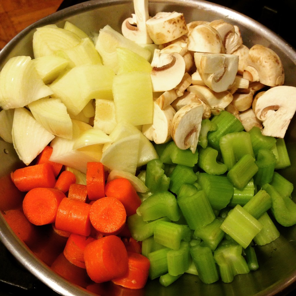 Vegetable Stock Mirepoix