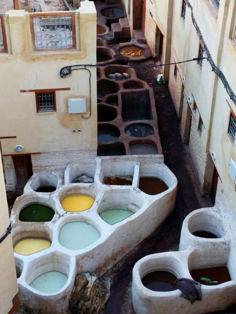 Above the tanneries of Fes