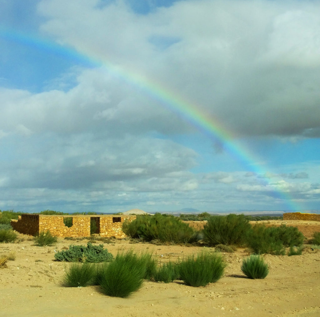 Rainbow over the Moroccan desertRainbow over the Moroccan desert