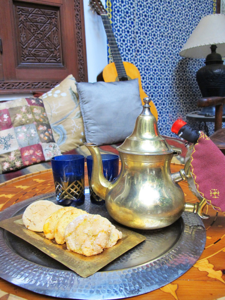 Tea and cookies in Morocco