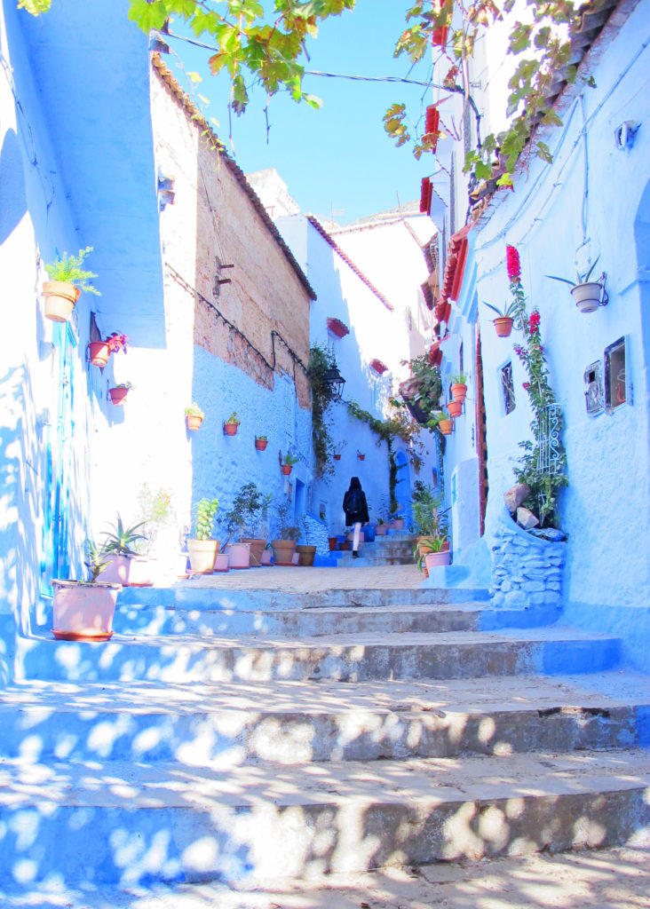 Blue alley in the medina of Chefchaouen